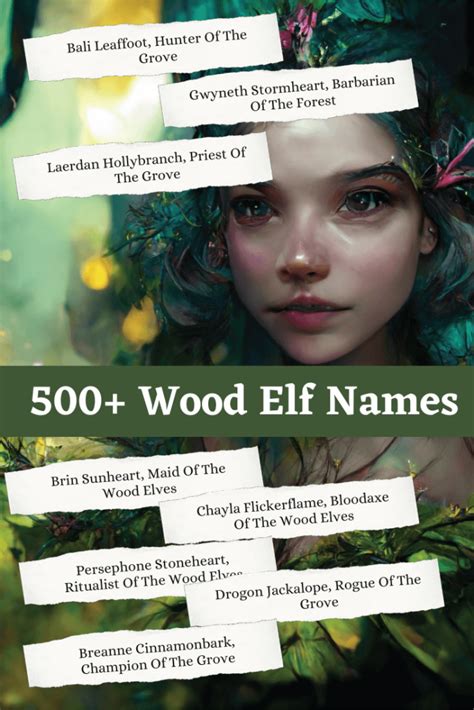 half wood elf names